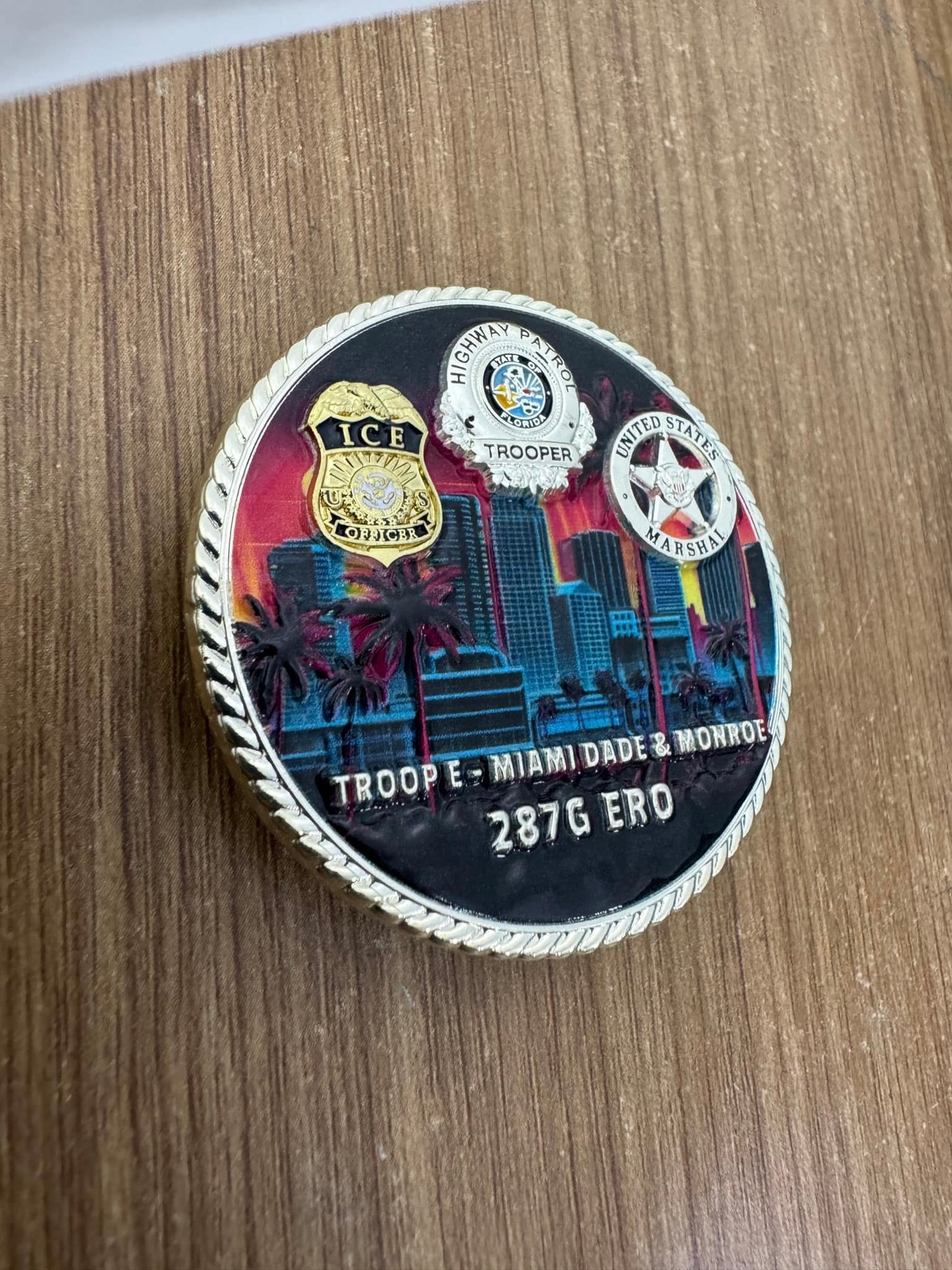 Florida Border Patrol Troop E Challenge Coin