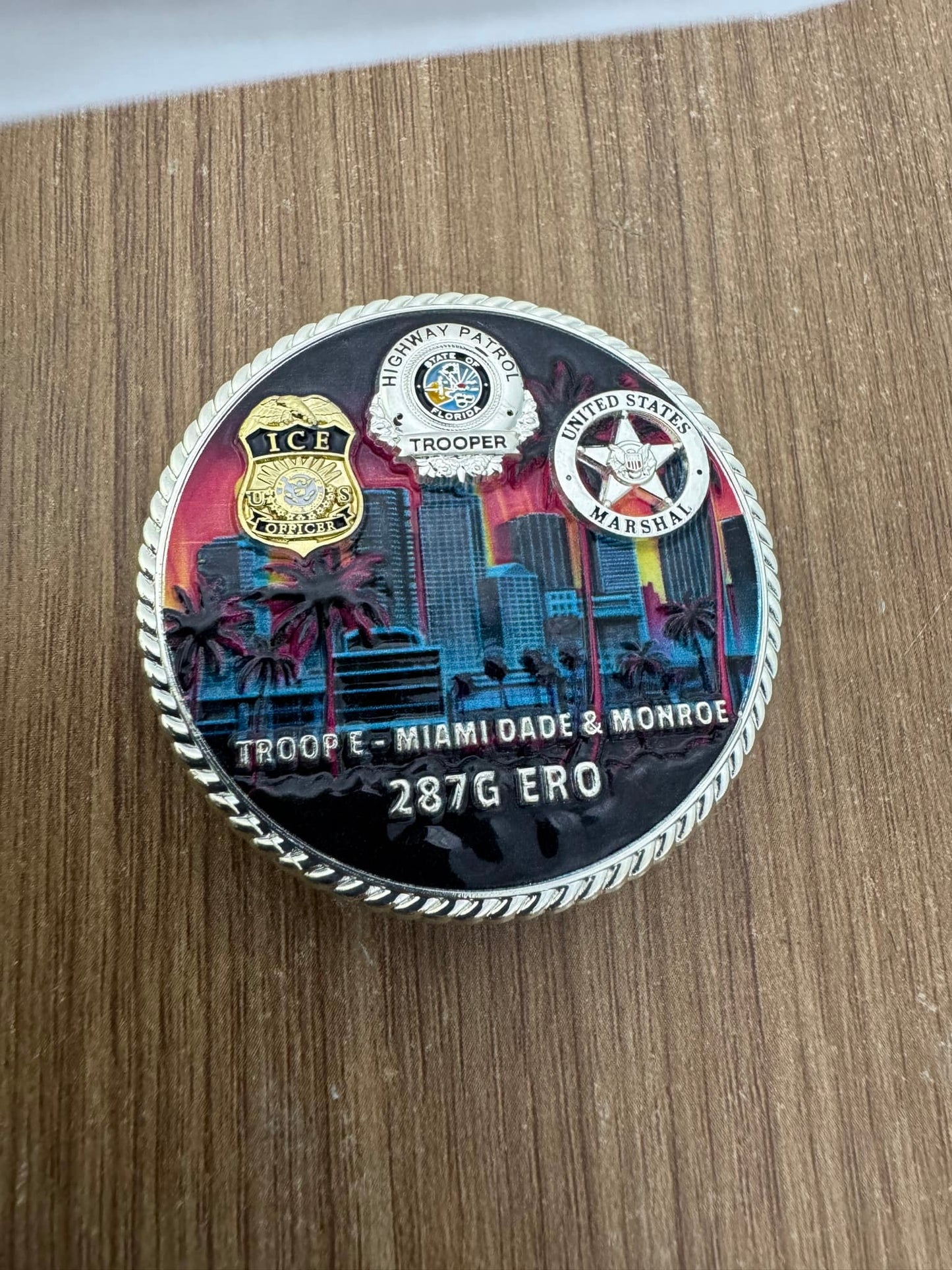 Florida Border Patrol Troop E Challenge Coin