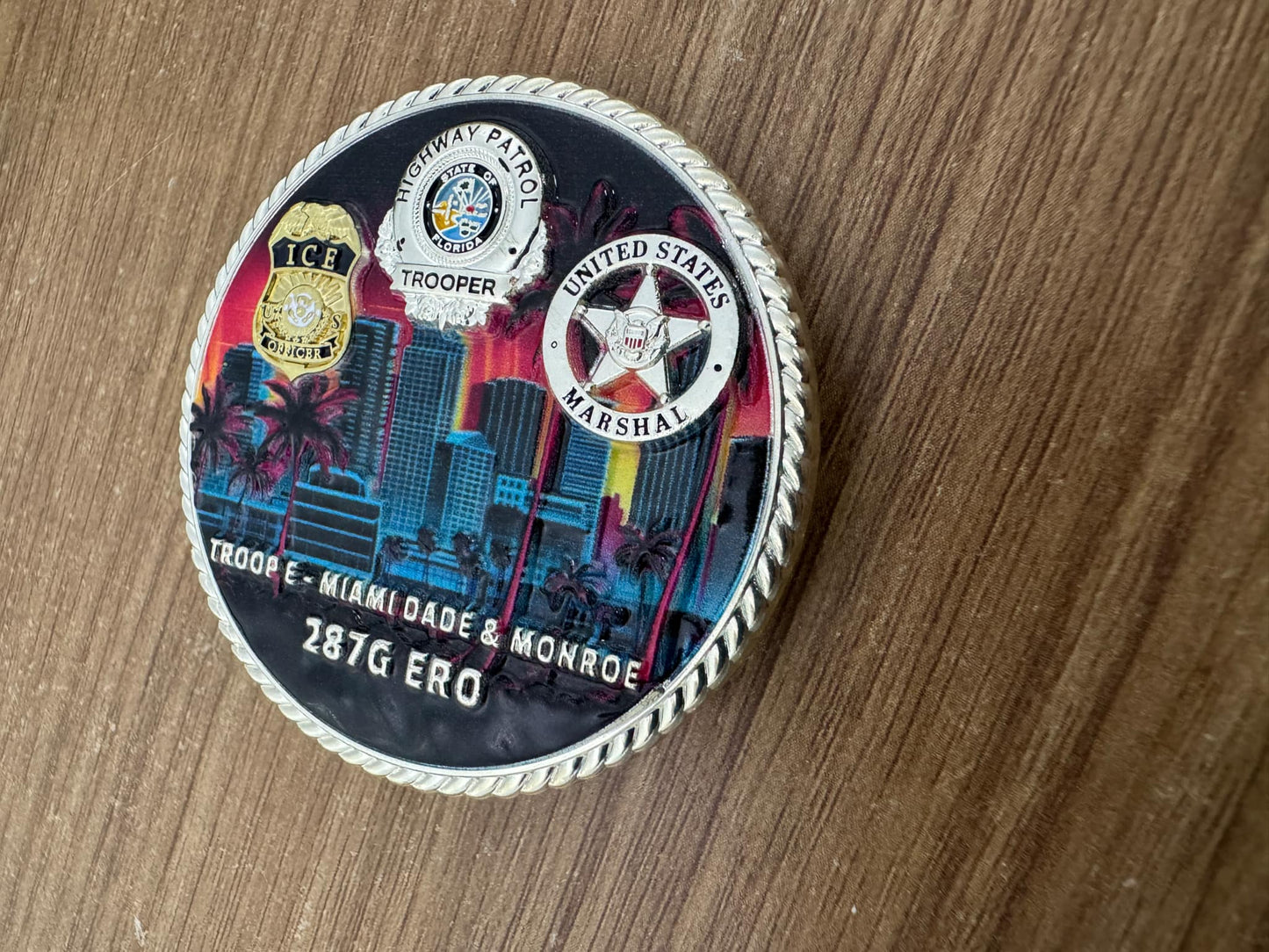 Florida Border Patrol Troop E Challenge Coin