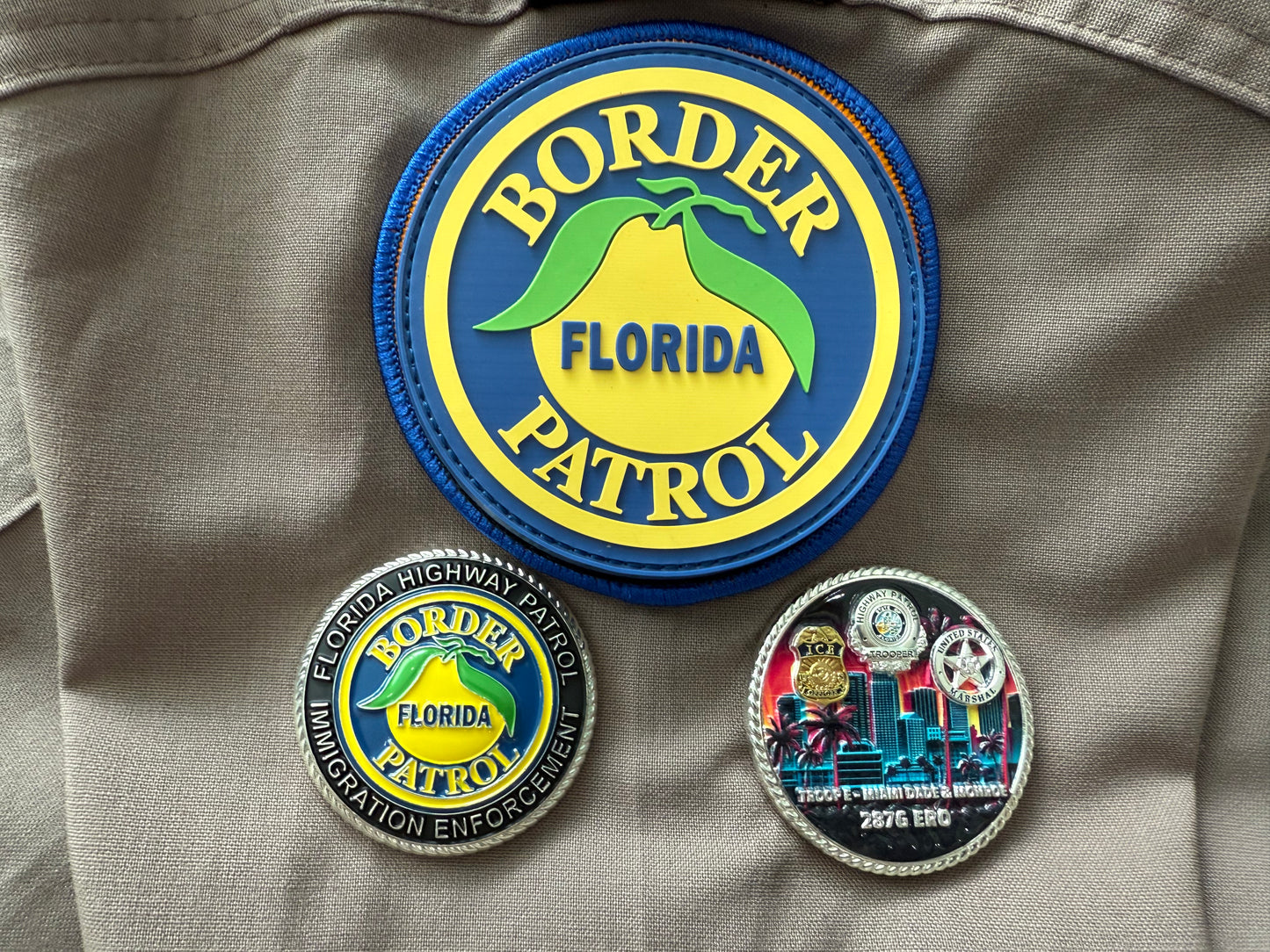 Florida Border Patrol Troop E Challenge Coin
