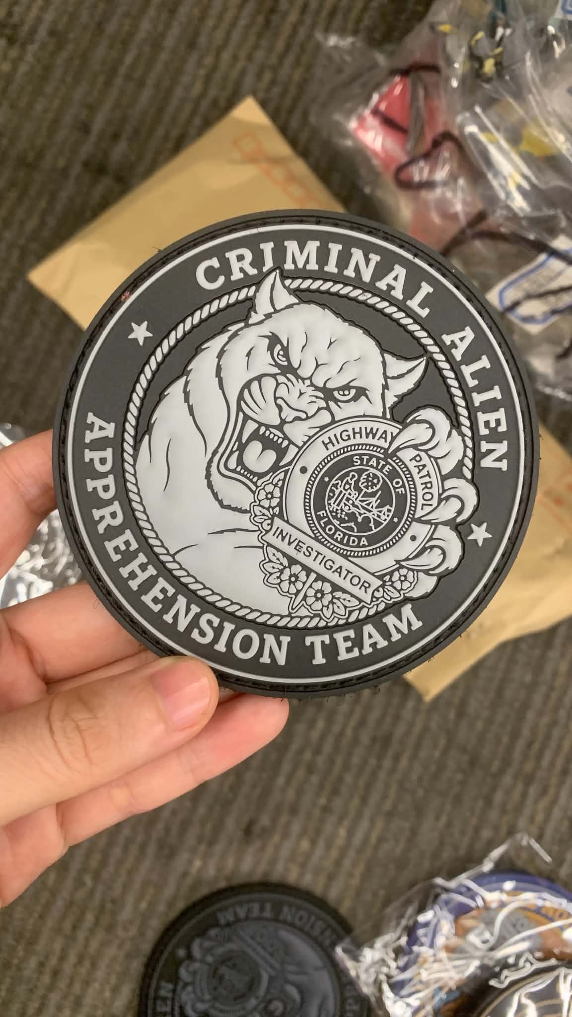 FHP Criminal Alien Apprehension Team PVC Shoulder Patch